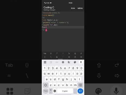 Write a C program to print Factorial of Given number #code #programme