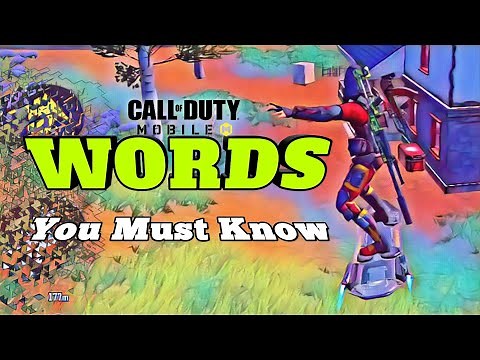 CODM WORDS You Must Know | Call Of Duty Mobile Terms