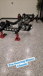 Our Pro-Touring K5 chassis does it all. Top level performance, comfortable ride, perfect stance, & the best warranty & shortest lead times in the business. Come see these chassis in action this weekend at the @c10nationals @barrys_speedshop has this one powdercoated & ready for a new build. Join #teamtci today & get 2024 prices. | TCI Engineering