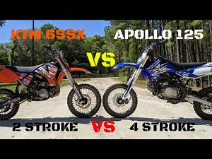 KTM 65SX VS APOLLO 125 RFZ! | 2 Stroke VS 4 Stroke!