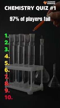 Chemistry Quiz #1 | Test your scientific knowledge