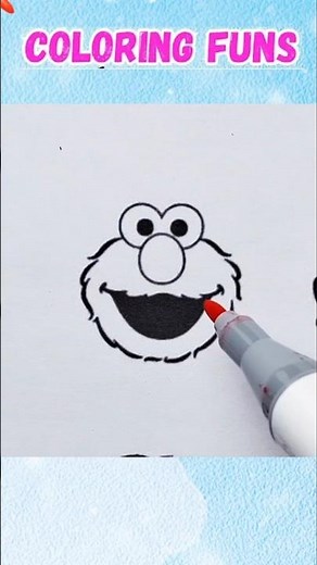 Coloring Elmo Sesame Street Satisfying
