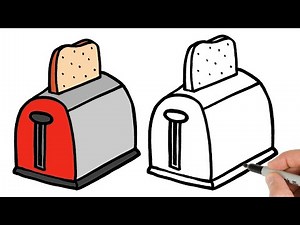 How to Draw a Toaster | Super Easy Kitchen Stuff Tutorial!