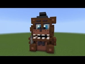 How to build FNAF1 Freddy in Minecraft (with action feature)