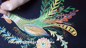Painting decorative bird... :) this is just a small part of my new tutorial :) | Art by Alena