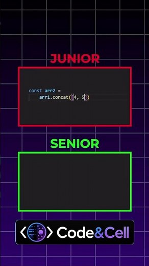 🚀 Merge Two Arrays in Just 1 Line! #JavaScript