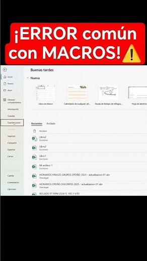 DON'T FORGET THIS when Saving MACROS in Excel!⚠️ #excel #macros #exceltutorial #exceltips