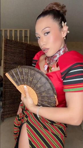 Paro parong bukid. Filipino traditional clothing ( filipiniana X Ifugao tribal)