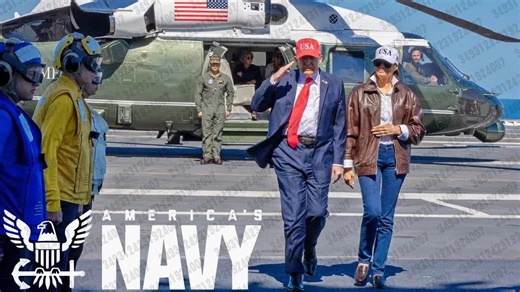 2025.10.17 【MIL3010】美国海军：唐纳德· J ·特朗普总统乘坐乔治· H · W ·布什号航空母舰（ CVN 77 ）。