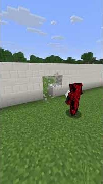 I let AI build my 2x2 Flush Door #minecraft #shorts #redstone