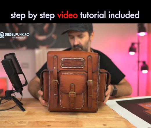 Leather Explorer Backpack Pattern - DIY PDF With Video Tutorial - Etsy