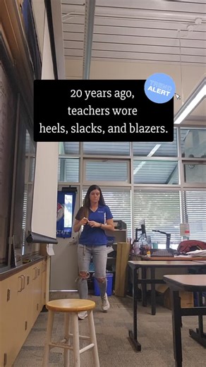 1.7K views · 5 comments | Remember when teachers dressed up? Now it’s all about comfy. Not mad about it, just curious about the shift. To all teachers who traded fashion for function, thanks! Comment: Are you team formal or team casual? #TeacherLife #TeacherStyle #TeacherOOTD #TeacherHumor #TeacherOutfitInspo #TeacherTrend #classroomfashion | Spark & School Mama | Facebook