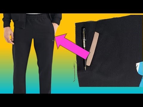 "How to Sew a 2cm Welt Pocket for Sports Pants?"