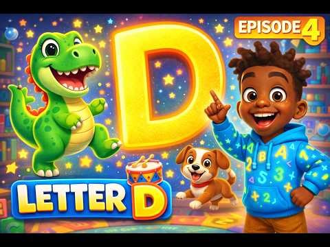 Letter D for Kids | Phonics D Sound | ABC Learning with Numbly