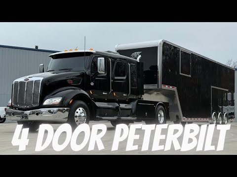 Custom Truck Conversion Build! Matching 2021 Combo! Peterbilt 579 Schwalbe Truck with 3 Car Stacker