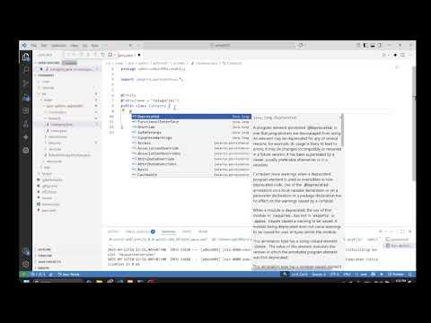 Project01 Java 2EE : create table category |07