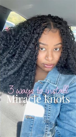 How do you install your Miracle knots??