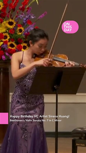 Sirena Huang: Beethoven Violin Sonata No.7 Live at Indianapolis