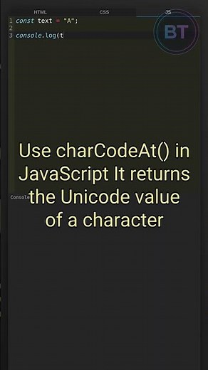 Ever wanted the character code of a letter? #javascript #code