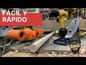 ROUNDING WOOD WITHOUT A LATHE - A CARPENT'S Trick