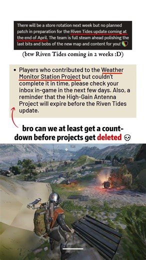 Can we at least get a countdown before deleting these💀- ARC Raiders