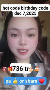 hot code birthday code dec 7,2025 #amaymelorinvlog #swertreshearingtoday #swertresguide #swertreshearing #Lotto #birthdaycode | Amay Melorin Vlogs
