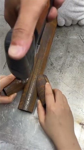 Strong iron rod connection method process 🔩⚒️ #shorts