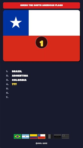 Can YOU Name All 7 South American Flags?