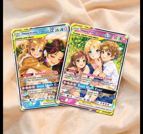 Personalized Acrylic Trading Card 2026: Custom Anime Mom & Kids Mother’s Day Gift - Etsy