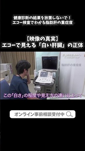 14 健康診断の結果を放置しないで！エコー検査でわかる脂肪肝の重症度③｜さいとう内科クリニック 肝臓再生医療 #shorts