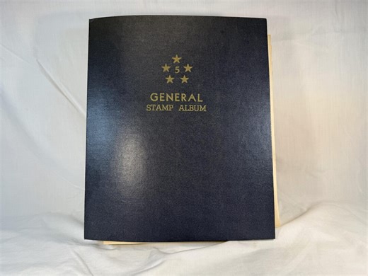 Vintage 1958 General World Stamp Album 5 Designed by Herman C. Naschke, Partially Filled - Etsy
