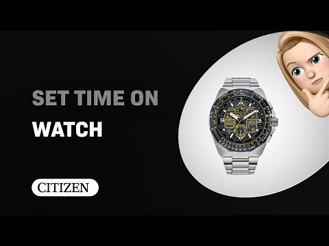 How to Set the Time on Your Citizen Blue Angels Skyhawk AT JY8128-56L Watch