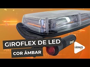Giroflex de Led Âmbar com Imã e tomada 12V