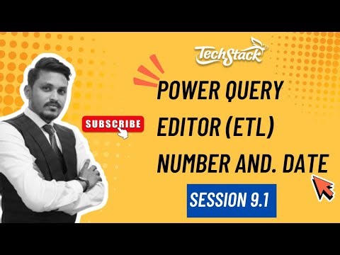 Power BI Training in Hindi (Part 9.1) | Power Query Editor (ETL) Number & Date | Techstack Academy