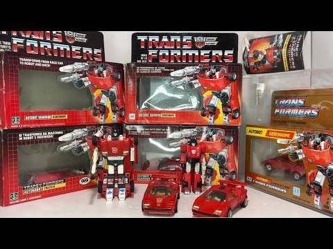 Transformers generation one Sideswipe review. Vintage 1984 Autobot G1 car collection