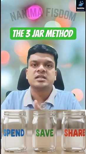 The 3 Jar Trick Teach Kids Money in 60 Seconds! #shorts