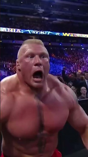 Brock Lesnar screams his own entrance music #Short