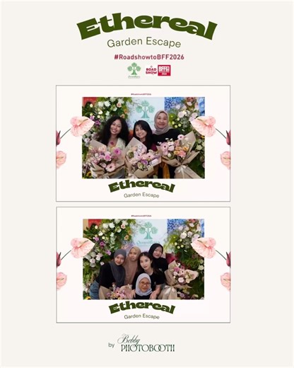 Photobooth Semarang on Instagram: "banyak tawa bahagia dan rangkaian bunga cantik yang diabadikan melalui jepretan manis bebby.photobooth di event nya @omniflora_indonesia kemarin, seru-nya!jumpa lagi 🫶🏻 #roadshowtobff2026"