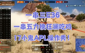 【17战队】17小鬼APL秀：一串三E36，决赛圈力挽狂澜一串五吃鸡！APL2022 S2 17战队季军