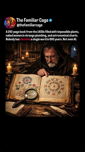 The Voynich Manuscript: The Book Nobody Can Read (1400s) #shorts