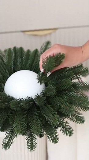 decorazione di natale facile, palla di natale #shorts #decorazionidinatale #decorazioninatalizie