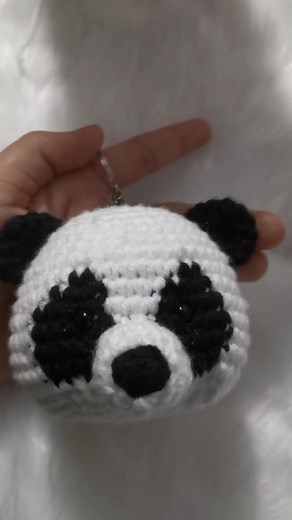 Adorable Crochet Panda Keychain Tutorial