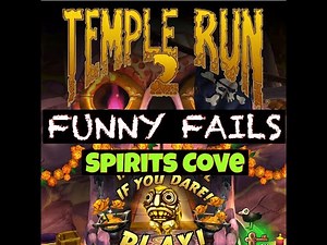 Temple Run 2 New Map Spirits Cove Funny Fails with Slow Death | Temple Run 2 Funny Moments
