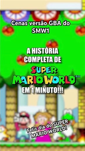 A história de SMW1 em 1 MIN. #nintendo #mario #retrogaming #gameplaynintendo #supermarioworld