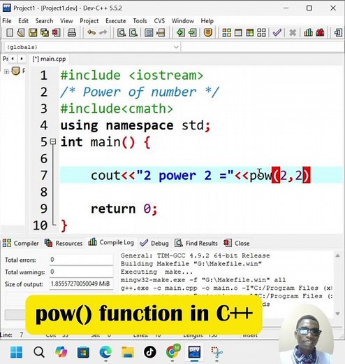 90% of Beginners Don’t Know This C++ Power Function! 😱 (5 Sec Trick)
