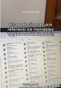 Cara Masukkan Referensi Mendeley Cukup dengan DOI