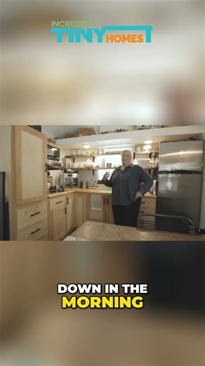 Compact Refrigerator Kitchen Tour: Simplicity & Morning Views #shorts