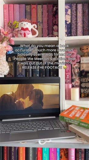 Chiara V.Z. | Romantasy + Romance Bookstagram on Instagram: "@netflix release the Brett Haley cut, I am so serious 😭 🌷What are you up to this week? I'm still sitting at the restaurant of everything People We Meet on Vacation, and finding out Tom Blyth and Emily Bader have filmed a book accurate, spicy balcony scene was not on my bingo card for this week but here we are! Never forgiving those test viewers who acted like a more explicit scene didn't "fit the vibe" when I will argue that if an in