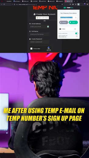 Aashish | Feeling like a genius 🧠✨ Using temp mail and temp numbers like I'm hacking the system 😂 . . Note: this video is for educational purposes... | Instagram
