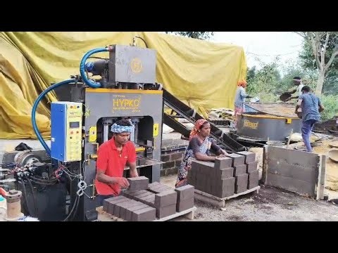 Cement Bricks Machine || Automatic Fly Ash Brick Machine || Business Machines #2026